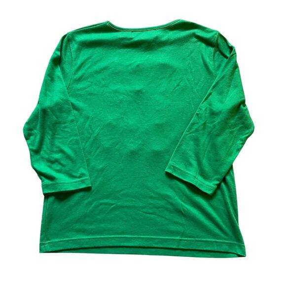 Snowman 3/4 Shirt Hampshire Studio SNOW Holiday Shirt Size Petite Medium - Picture 2 of 6